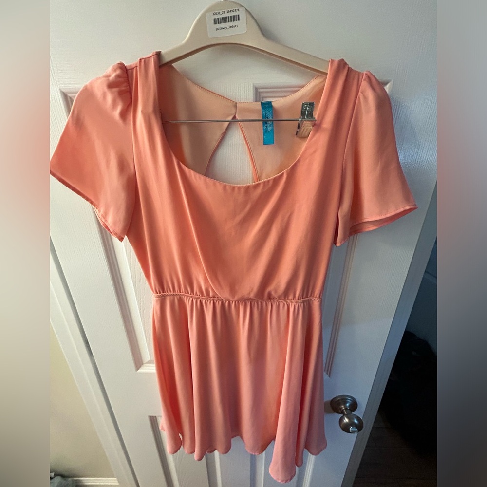 Peach summer dress